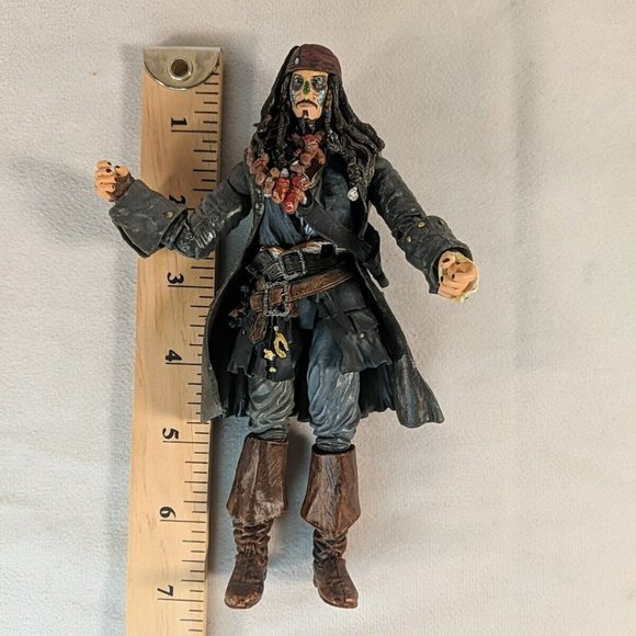 Disney Jack Sparrow Dead Man's Chest PotC Pirates of the Caribbean 6" Toy Figure - Picture 10 of 10
